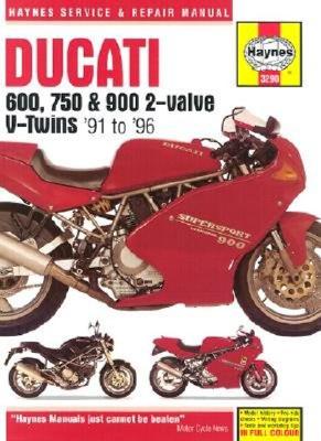 Image for Haynes Ducati 600, 750 and 900 2-Valve V-Twins Service and Repair Manual, 1991 to 1996 models
