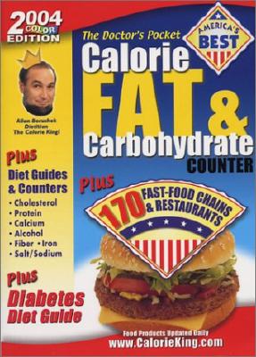The Doctor's Pocket Calorie, Fat & Carbohydrate Counter Image for The Doctor's Pocket Calorie, Fat & Carbohydrate Counter