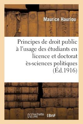 Image for Principes de droit public à l'usage des étudiants en licence et en doctorat (2e éd.) (Sciences Sociales) (French Edition)