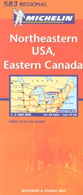 Michelin Map USA Northeastern, Eastern Canada 583