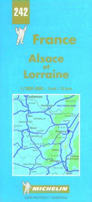 Image for Michelin Alsace and Lorraine, France Map No. 242 (Michelin Maps & Atlases)