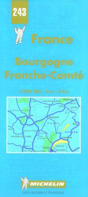 Image for Michelin Bourgogne/Franche-Comte, France Map No. 243 (Michelin Maps & Atlases)