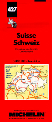 Michelin Country Map: Switzerland