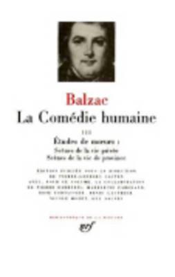 Balzac : La Comedie Humaine, tome 3 :Bibliotheque de la Pleiade (French Edition)
