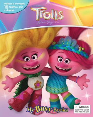 DreamWorks Trolls Band Together My Busy Books - Storybook, 10 figurines, playmat