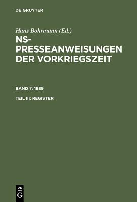 1939. Register (German Edition)