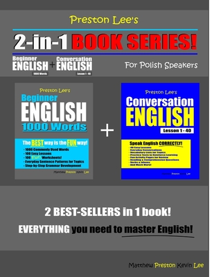 Preston Lee's 2-in-1 Book Series! Beginner English 1000 Words & Conversation English Lesson 1 - 40 For Polish Speakers